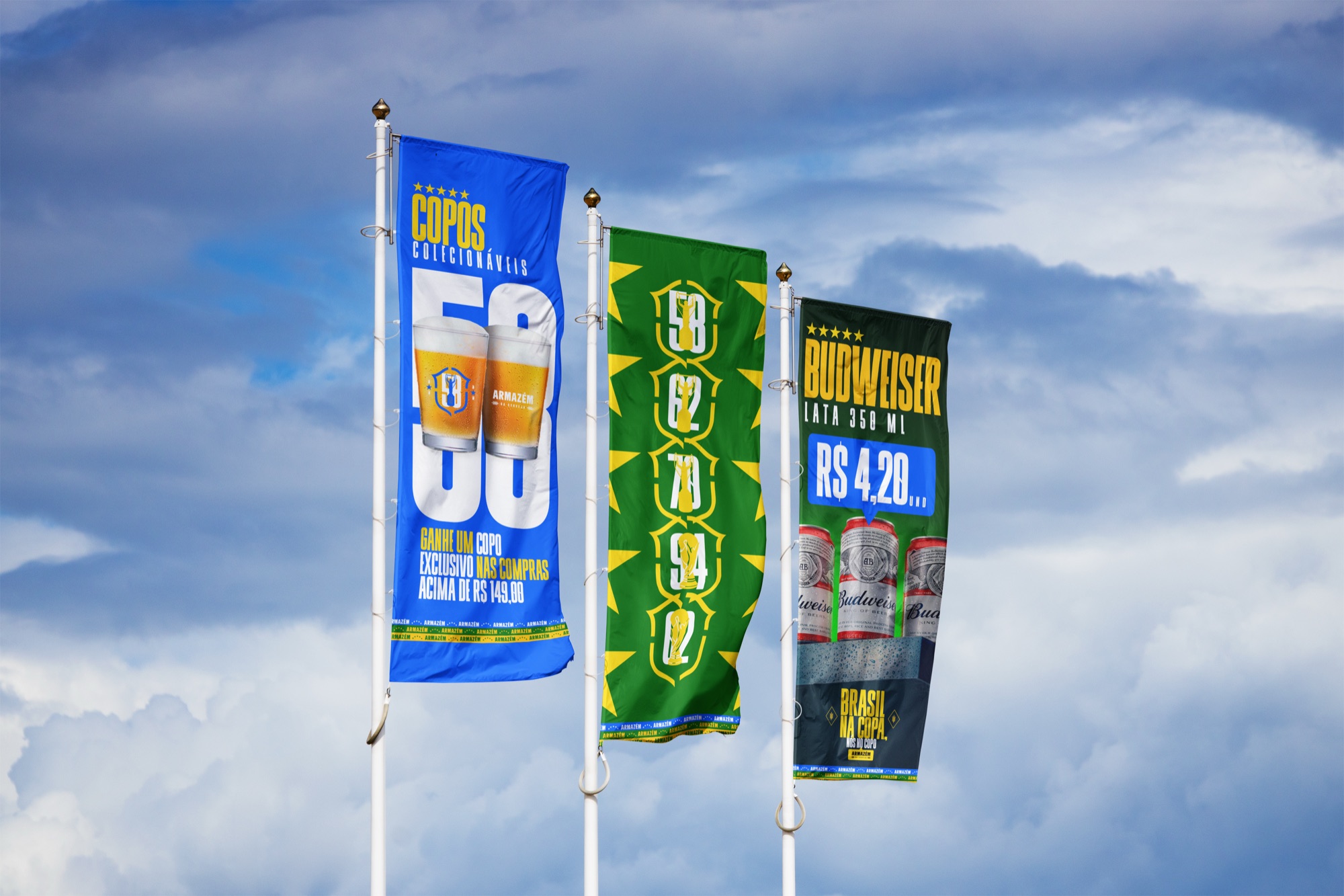 Bandeiras da campanha