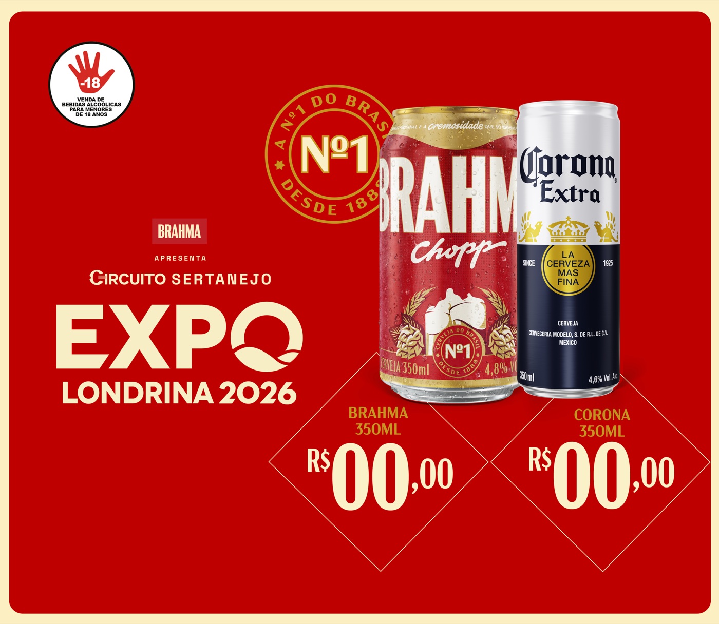Cardápio bandeira — Circuito Sertanejo, Expolondrina 2026